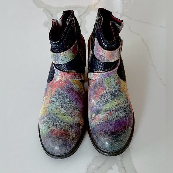 Spring Step L’ Artiste Shazam Multicolored Booties Size 36 US 5.5-6 - Picture 4 of 11